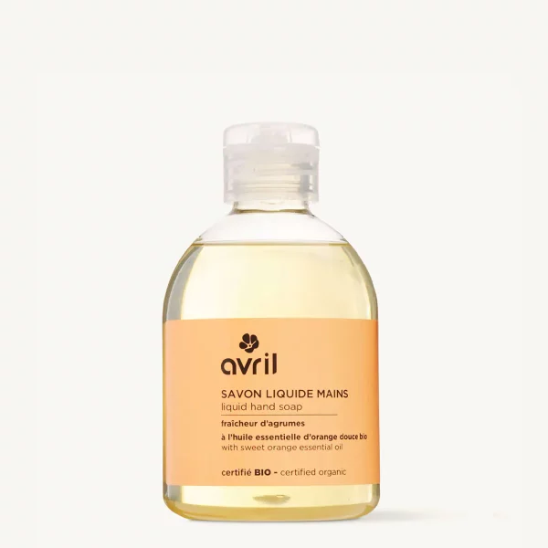 Savon liquide mains agrumes avril