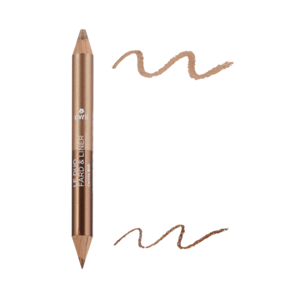 Duo fard & liner Bronze Cuivré/Beige Doré Certifié bio