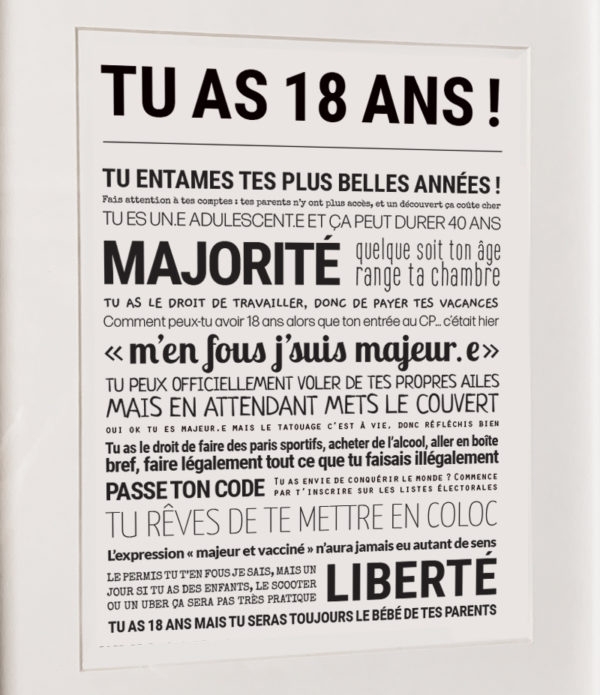 affiche tout est dit 18 ans