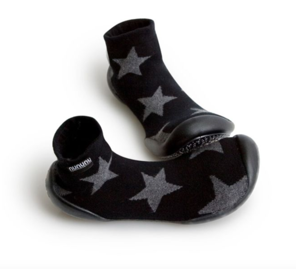 chaussons chaussettes black star collégien